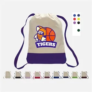 Cotton Canvas Two Tone Sport Backpack