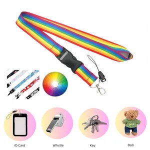 ID Card Rainbow Lanyard