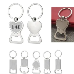 Metal Bottle Opener With Keyring