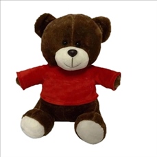 10" Classic Stuffed Doll Bear Toy With Customized Printing T