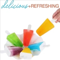 12 Cavities Silicone Ice Popsicle Molds