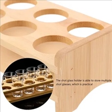 12-Glass Beer Shot Glasses Tray Storage Holder