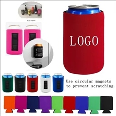 12oz Collapsible Quartet Of Magnets Neoprene Beer Soda Can C