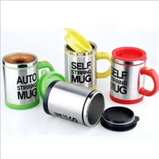 14 Oz. Stainless Steel Self Stirring Mug Mixing Cup