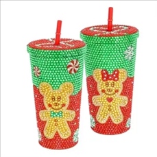 16 Oz Bling Diamond Straw Cup