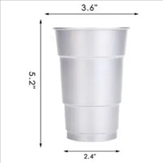 17 Oz Aluminum Cup