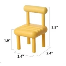 2 1/3" Creative Desk Ornament/Chair Shape Mobile Phone Stand