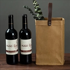 2 Bottle Tote  Reusable Wine Bag