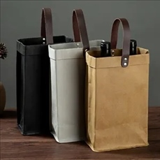 2 Bottle Tote  Reusable Wine Bag