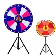 24" Color Prize Wheel , Folding Tripod Floor Stand