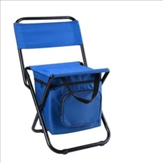 3-in-1 Portable Folding Chair Insulated Ice Bag and Backrest