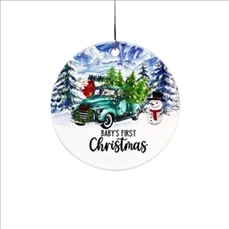 3" Ceramic Christmas Ornament