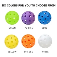 40-Hole Durable Pickleball