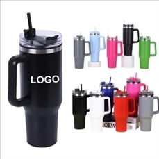 40oz Stainless Steel Insulated Tumbler with Straw