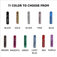 5ML Glossy Bottom-Press Liquid Refill Spray Bottle