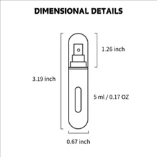 5ML Matte Finish Spray Bottle