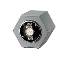 6 Colors Hexagonal Watch Winder Mini Single Rotary Motor Box