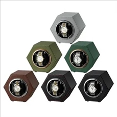 6 Colors Hexagonal Watch Winder Mini Single Rotary Motor Box