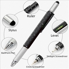 6 In 1 Multifunctional Screwdriver Measuring Stylus Pen