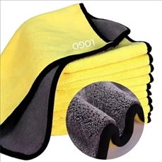 A 15.75" X 15.75" Microfiber Car Drying Towel