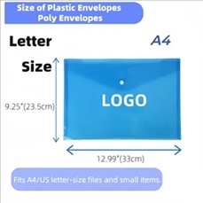 A4 Files Plastic Envelope