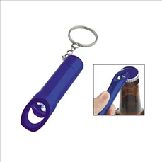 Aluminum LED Bottle Opener Keychain