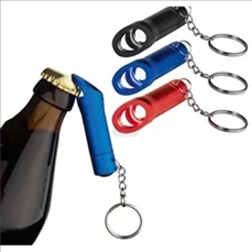 Aluminum LED Bottle Opener Keychain