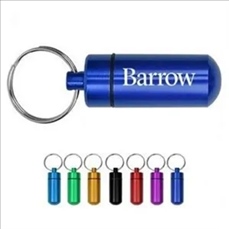 Aluminum Pill Case Keychain