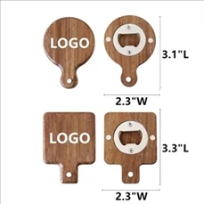 Beer Bottle Opener Funny Wooden Magnetic Fridge Magnet