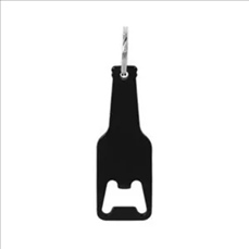Bottle Shaped Metallic Opener with Key Chain