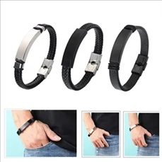 Braided Leather Cord Bracelet