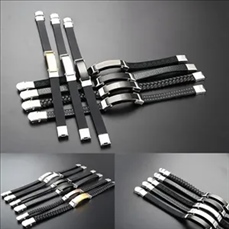 Braided Leather Cord Bracelet