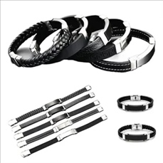 Braided Leather Cord Bracelet