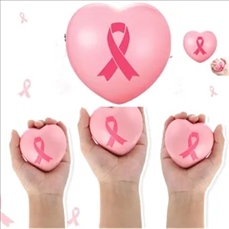 Breast Cancer Awareness Pink Ribbon Stress Ball