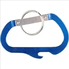 Carabiner with Bottle Opener and Key Ring
