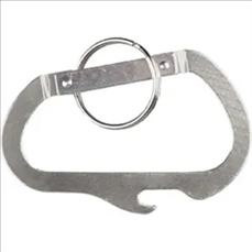 Carabiner with Bottle Opener and Key Ring