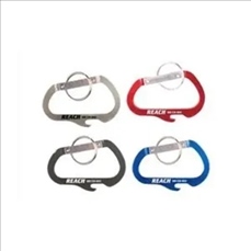 Carabiner with Bottle Opener and Key Ring