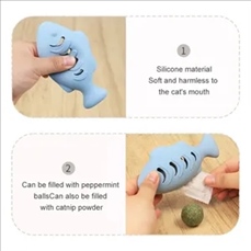 Cat Toy Silicone Fish