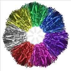 Cheerleading Poms With Baton Handle