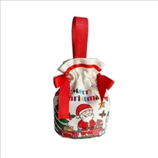 Christmas Apple Storage Drawstring Bag