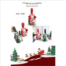 Christmas Apple Storage Drawstring Bag