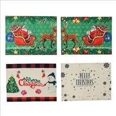 Christmas Decorations Linen Printed Placemat