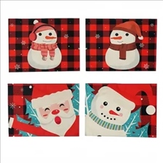 Christmas Decorations Linen Printed Placemat