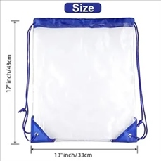 Clear Drawstring Bags