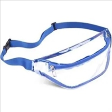 Clear Transparent PVC Fanny Pack Bag W/Zipper Pocket