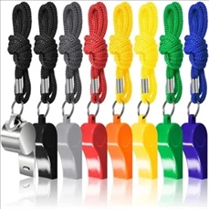 Colorful Emergency Whistle with Lanyard