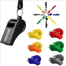 Colorful Emergency Whistle with Lanyard