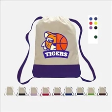 Cotton Canvas Two Tone Sport Backpack