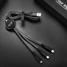 Custom LED Glow Logo 3-in-1 USB Cable