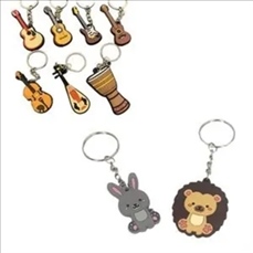 Custom Shaped PVC Keychains